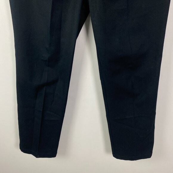 St. John Sport Straight Leg Jeans Size 10 Black High Rise Cotton Stretch - Picture 3 of 10